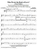 Who Wrote The Book Of Love? (Choral Medley) - Trumpet 2