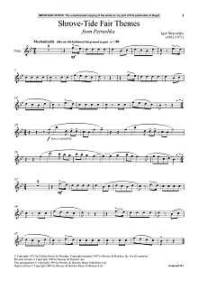 Shrove Tide Fair Themes (from Petrushka) 