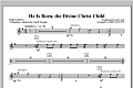 He Is Born, the Divine Christ Child - Percussion 1