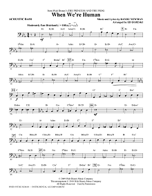 When We're Human (from The Princess And The Frog) - Acoustic Bass 