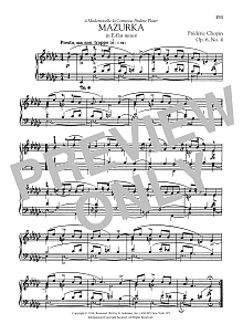 Mazurka in E-flat minor, Op. 6, No. 4 