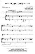 For One More Day Of Living (arr. John Purifoy)