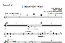 Majestic Holy One - Bb Trumpet 2,3 