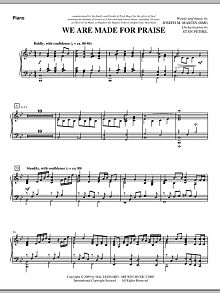 We Are Made For Praise - Piano 