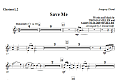 Save Me - Clarinet 1 & 2