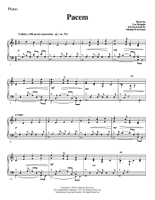 Pacem - Piano 