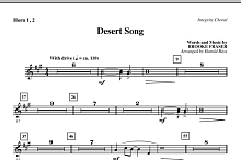 Desert Song - F Horn 1,2 