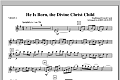 He Is Born, the Divine Christ Child - Violin 1