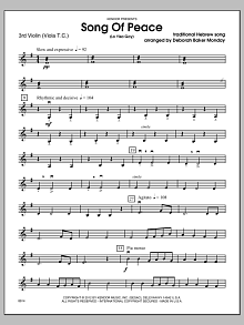 Song Of Peace (Lo Yisa Goy) - 3rd Violin 