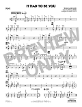 It Had to Be You (arr. Mark Taylor) - Drums