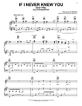 If I Never Knew You (Love Theme from POCAHONTAS)