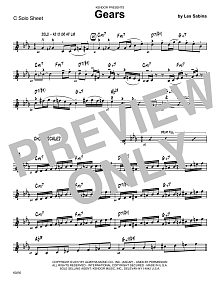 Gears - Bb Solo Sheet 