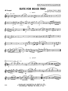 Suite For Brass Trio - Bb Trumpet 