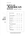 Popular American Songs, Volume 2 - Full Score