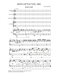How Little You Are (Vocal Score) - Score
