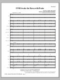 I Will Awake The Dawn With Praise - Full Score