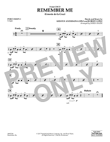Remember Me (from Coco) (arr. James Kazik) - Percussion 1 