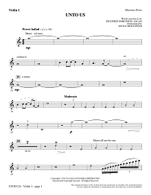 Unto Us - Violin 1 