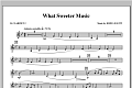 What Sweeter Music - Bb Clarinet 2