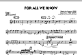 For All We Know - Reed 5 (Bass Clarinet)