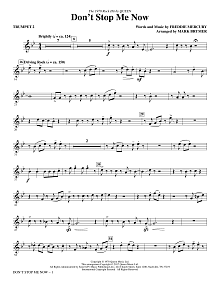Don't Stop Me Now (arr. Mark Brymer) - Trumpet 2 