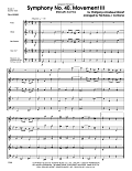 Symphony No. 40, Movement III (Menuetto And Trio) - Full Score