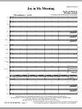 Joy In My Morning - Full Score