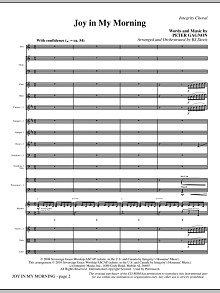 Joy In My Morning - Full Score 