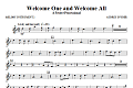 Welcome One And Welcome All - A Festive Processional - C Instrument II