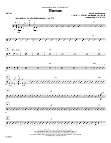 Human (arr. Mac Huff) - Drums 