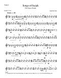 Songs of Isaiah (Parts) - Violin 2