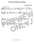 The Sun Came Up Happy (arr. Joseph Johnson)