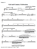 God And Country Celebration (Medley) - Bb Clarinet 1,2