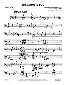 The Song Is You - Trombone 4 
