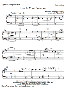 Here In Your Presence - Keyboard String Reduction 