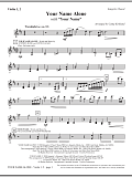 Your Name Alone (with Your Name) - Violin I & II