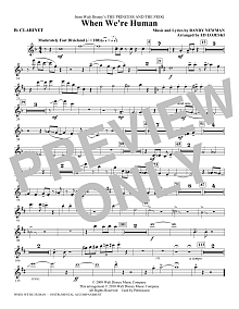 When We're Human (from The Princess And The Frog) - Bb Clarinet 