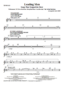Leading Men: Songs That Stopped The Show (Medley) - Tenor Sax 