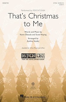 That's Christmas To Me (arr. Audrey Snyder) 