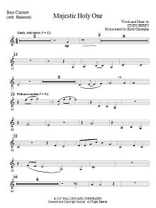 Majestic Holy One - Bass Clarinet (Tuba sub) 
