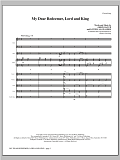 My Dear Redeemer, Lord And King - Full Score