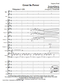 Great In Power - Full Score 