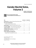 Kendor Recital Solos, Volume 2 - Trombone - Piano Accompaniment