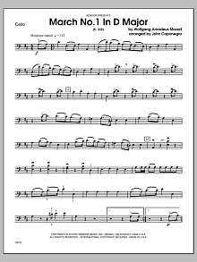 March No. 1 In D Major (K. 335) - Cello 