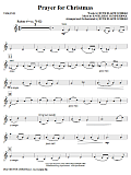 Prayer For Christmas - Violin 2