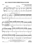 All I Want for Christmas Is You (arr. Larry Moore) - Piano