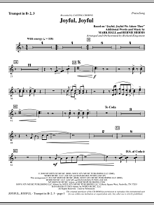 Joyful, Joyful - Trumpet 2 & 3 