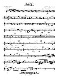 Adagio Symphony No. 2, Op. 61 - 2nd Bb Clarinet 
