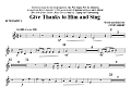 Give Thanks To Him And Sing - Bb Trumpet 3