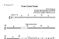 Your Great Name - Bb Trumpet 2,3